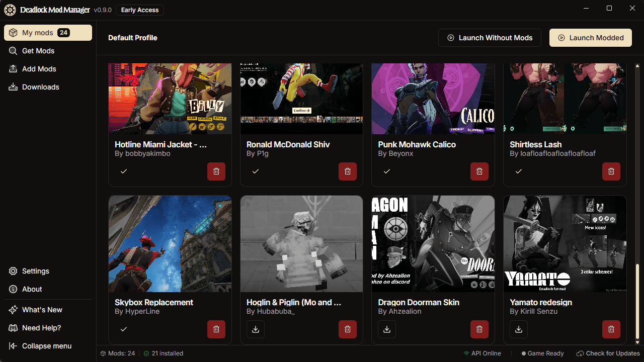 Installed Mods