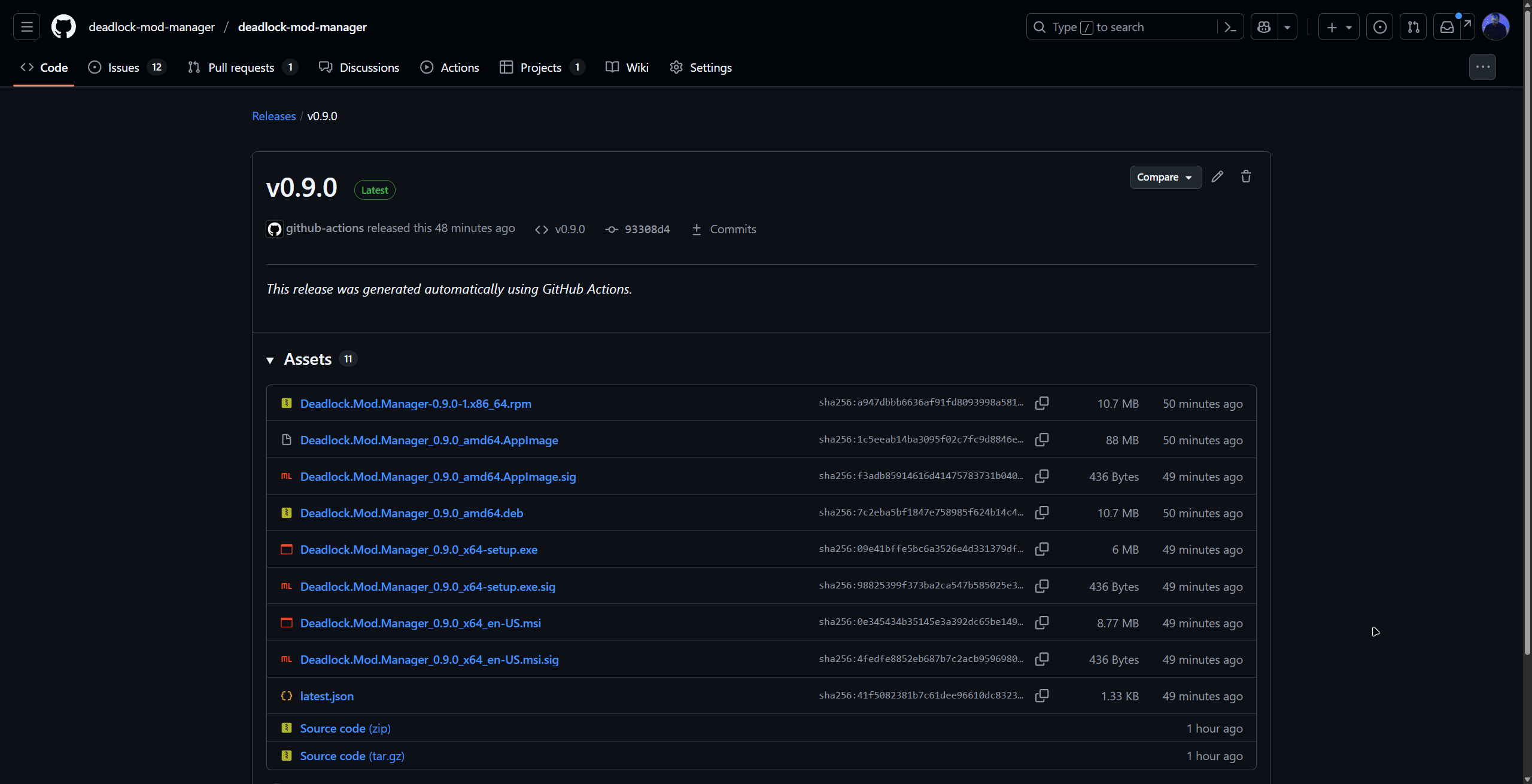 Github Releases