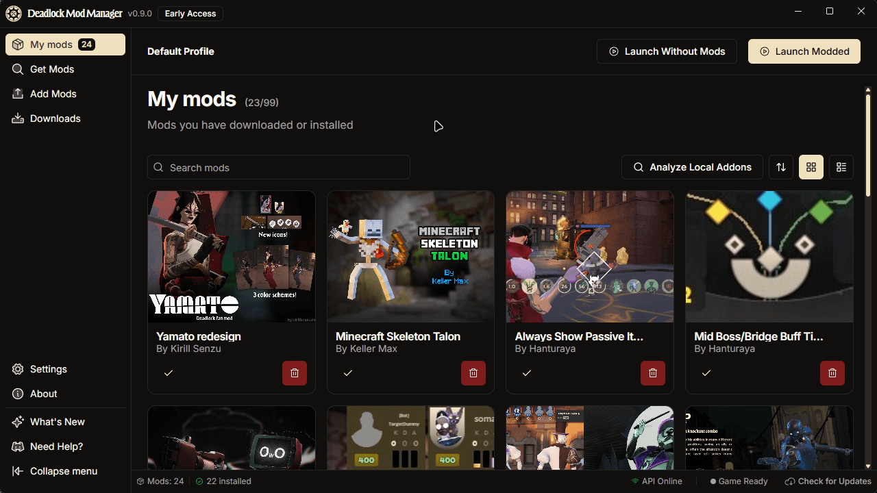 Installed Mods